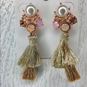 Pearl Tassel Earrings